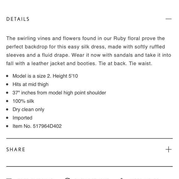 Rebecca Taylor Ruby Floral Hammered Silk Dress size 0 - Picture 11 of 11